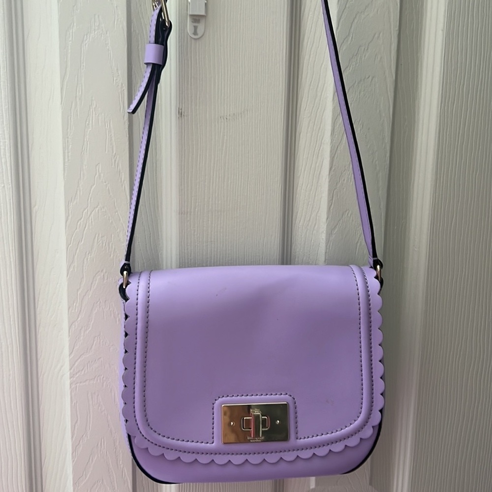 Kate spade lavender leather crossbody bag. Like new.